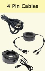 4 Pin Extension Cables for reverse cameras