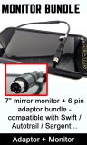 7" Mirror Monitor + Adaptor I - Replacement screen compatible with some Swift / Autotrail / Bessacarr motorhomes