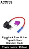 ACC76S - Piggyback Fuse Holder - Standard Blade with 3amp fuse