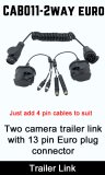 Heavy Duty Trailer Link for 2 Rear View Cameras - 13 Pin Euro Connector Version| CAB011-2way-EURO