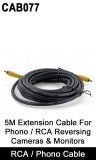 CAB077 - 5M Phono / RCA extension reversing camera cable