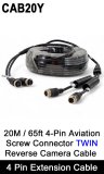 CAB20Y - Twin 4 Pin Extension Cable for two reversing / rear view cameras - 20M / 65.6FT
