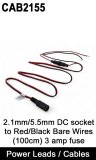 CAB2155 - 3 amp fused DC socket lead