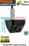 CAM071P - bolt to number plate light reversing camera - 1/3" 600TVL Premium CMOS sensor - RCA/Phono connector