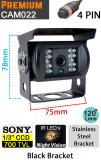 CAM022 - Black bracket reversing camera - Sony 1/3" 700TVL CCD sensor - 4 pin connector
