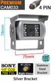 CAM033 - Silver bracket camera - Sony 1/3" 700TVL CCD sensor - 4 pin connector