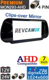 AHD Rear View Mirror Monitor for 720P 960P 1080P Reversing Cameras