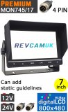 7" Monitor for Reversing/ Rear View Cameras | MON17/MON745