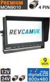 9" Monitor for Reversing/ Rear View Cameras | MON9010