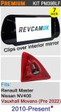 PM39BLF: 700TVL Brake Light Reversing Camera Kit with 7" Hi-Res Mirror Monitor for Master Movano NV400 2010-Present