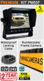 PM55F - Kit with 5" dash monitor + cable + hi-res numberplate frame reversing camera