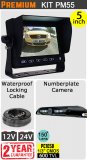 PM55 - Kit with 5" dash monitor + cable + hi-res numberplate reversing camera