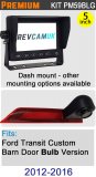 PM59BLG: Brake Light Reversing Camera Kit with 5" Hi-Res Dash Monitor Monitor for Ford Transit custom 2012-05/2016 (Bulb Version)
