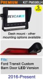 PM59BLH: Brake Light Reversing Camera Kit with 5" Hi-Res Dash Monitor for Ford Transit custom 05/2016-Present (LED Version)