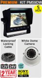 PM59DW - Kit with 5" dash monitor + cable + Sony CCD white dome reversing camera