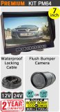 7" Slimline Monitor + Sony (CCD or CMOS) Flush Bumper Reversing Camera Kit | PM64
