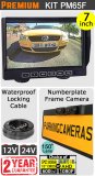 7" Slimline Monitor and Number Plate Frame Reversing Camera Kit | PM65F
