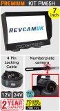 7" Slimline Monitor + Behind Number Plate Bracket Reversing Camera Kit | PM65H