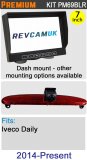Iveco Daily (2014+) Brake Light Reverse Camera kit with 7" Dash Monitor - PM69BLR