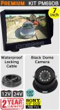 PM69DB - Kit with 7" dash monitor + cable + Sony CCD black dome reversing camera