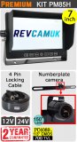 7" Heavy Duty Dash Monitor and Behind Number Plate Bracket Reversing Camera Kit | PM85H