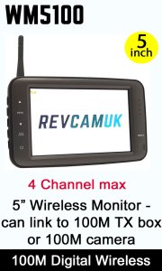 WM5100 - Digital wireless 5 inch monitor - 100M version