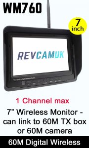 WM760 - Digital wireless 7 inch monitor - 60M version