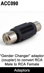 ACC090 - F / F RCA Phono Coupler Adaptor to convert male in to female