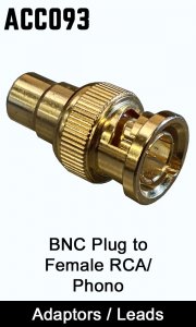 ACC093 - BNC Plug to RCA Phono