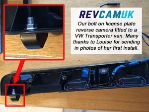 5" Dash Monitor and Mini Bolt to Number Plate Reversing Camera Kit | PM55J