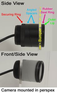 CAM139 - flush/bullet/bumper reversing camera - 1/3" 700TVL Sony Starvis sensor - 4 pin connector