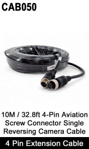 CAB050 - 4 Pin Extension Cable for reversing camera - 10M / 32FT