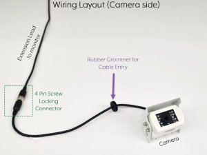 7" Mirror Monitor + White Sony CCD Bracket (reversing or rear view) Camera Kit | PM31W-SD