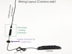 7" Mirror Monitor + Number Plate High Definition Reversing Camera Kit | PM35-HD