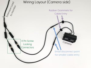 7" Mirror Monitor + Black Bracket Sony CCD Twin View Reversing + Rear View Camera Kit | PM33W-SD