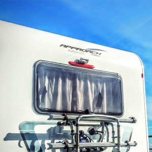 7" Mirror Monitor + White Bracket Sony AHD Twin View Reversing + Rear View Camera Kit | PM33W-HD