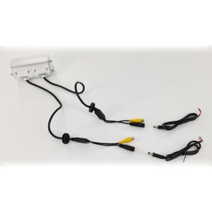 CAM222WRCA - White twin lens bracket rear view + reversing camera - Sony 1/3" 700TVL CCD sensor - RCA/Phono Connectors