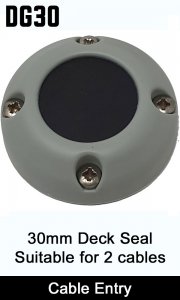 DG30 - Index Marine - IP68 Waterproof Cable Gland - 30mm suitable for twin cable entry - Deck Seal