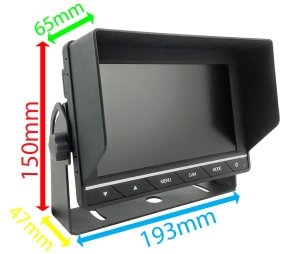 7" Monitor for Reversing/ Rear View Cameras | MON17/MON745