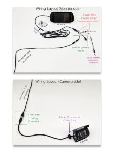 7" Mirror Monitor + Black Sony AHD High Definition Bracket Reversing or Rear View Camera Kit | PM31B-HD