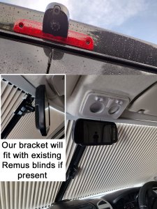 PM39BLBTW: Twin Lens Brake Light Reversing / Rear view Camera Kit with 7" Hi-Res Mirror Monitor for Ducato/Relay/Boxer 2006-Present