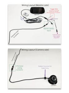 7" Mirror Monitor + Black Sony AHD Dome High Definition Reversing Camera System | PM39DB-HD