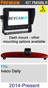 Iveco Daily (2014+) Brake Light Reverse Camera kit with 5" Dash Monitor - PM59BLR