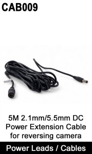 CAB009 - 5M 2.1mm DC Extension Cable