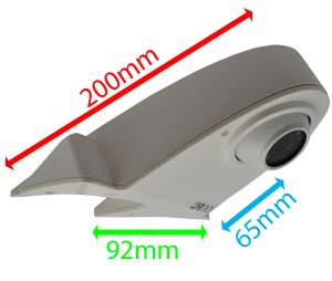 PM57W - Kit with 5" dash monitor + cable + Sony CCD white roof/sharkfin reversing camera