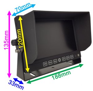 7" Monitor for Reversing/ Rear View Cameras | MON705