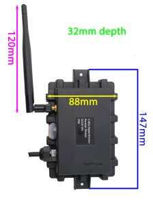 DW50A - Wireless kit with 5" dash monitor + receiver box + black bracket camera with built-in aerial