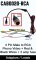 CAB0020RCA - Adaptor cable to convert a 4 pin reversing camera output in to 1x rca phono cable (1 video) and red wire (inline 3 amp fuse) and black wire (earth/ground)